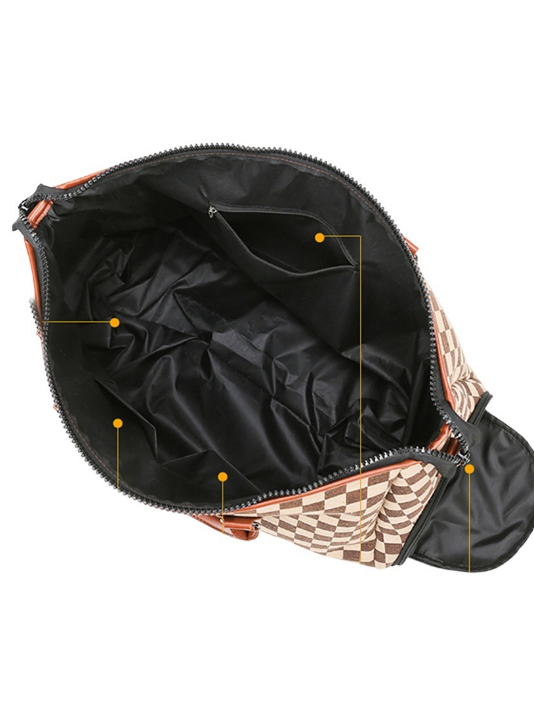 Harland Checkered Weekender Bag