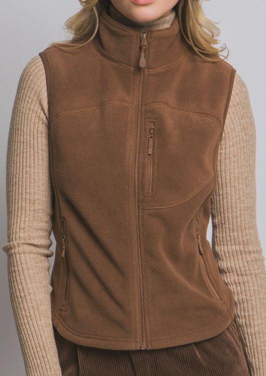 Misti Fleece Zip Up Vest