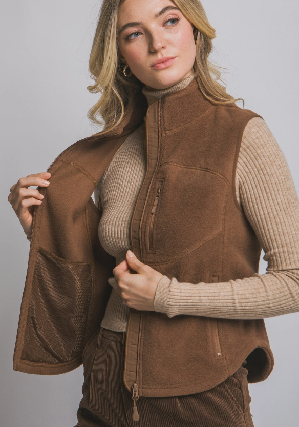 Misti Fleece Zip Up Vest