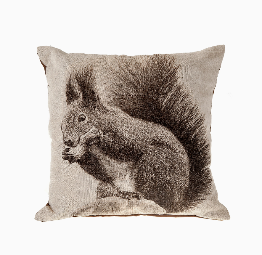 Rustic Squirrel Cushion
