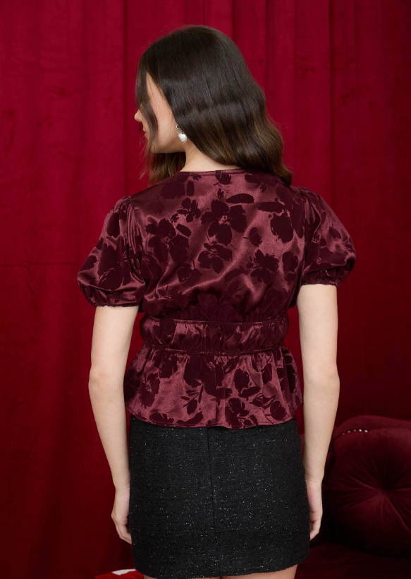 Sally Velvet Tie Top