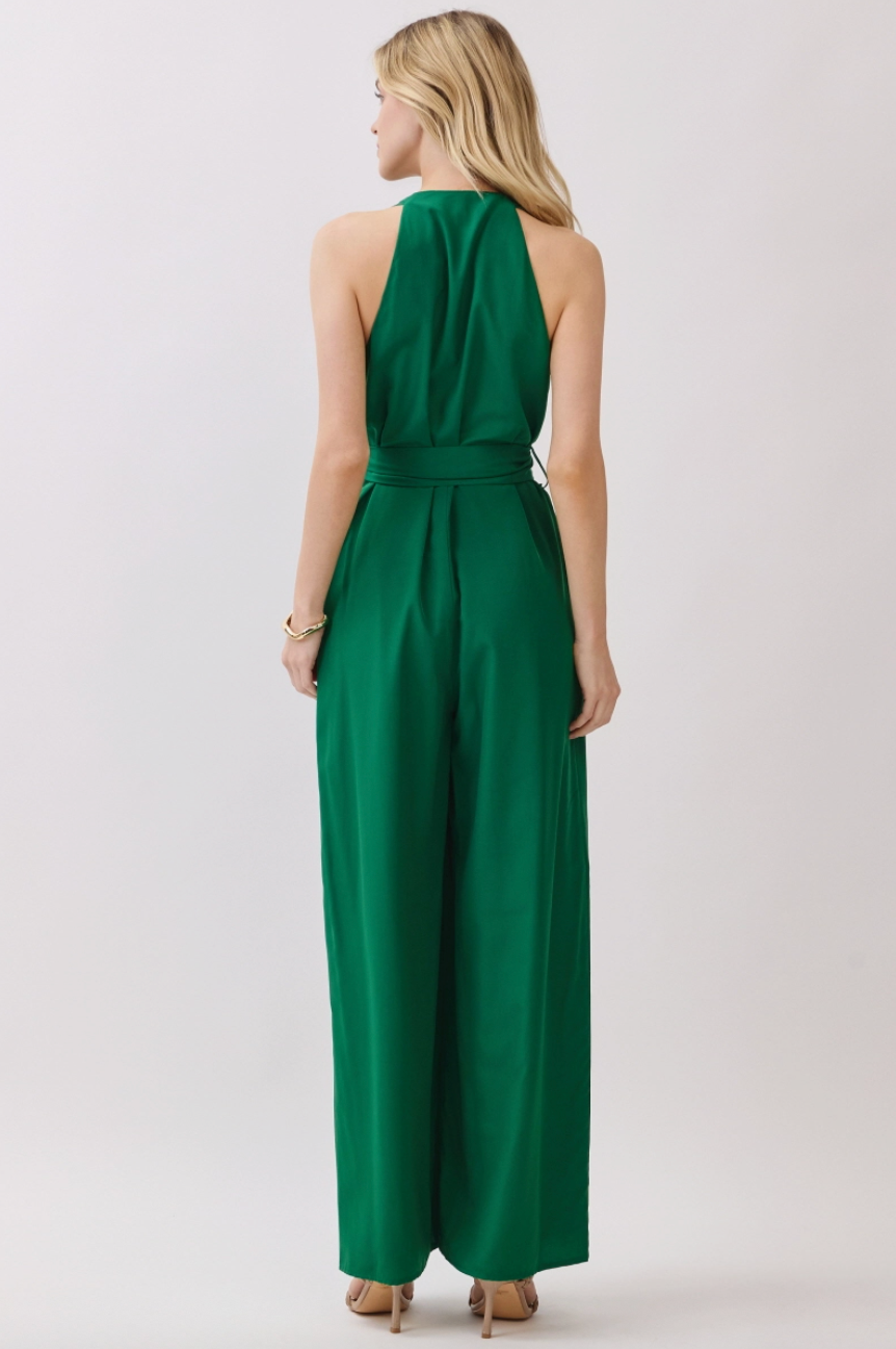 Scarlett Solid Button Down Jumpsuit