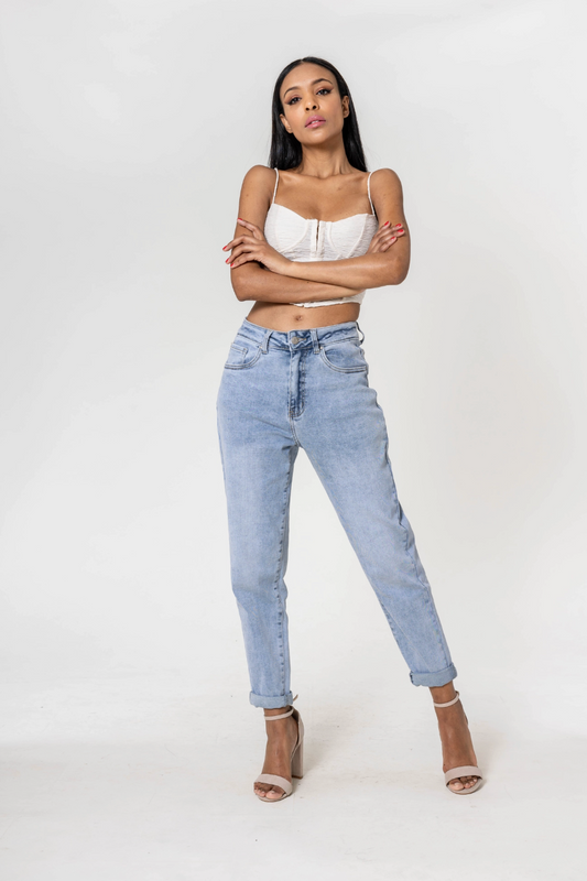 Annie Light Blue Boyfriend Jean