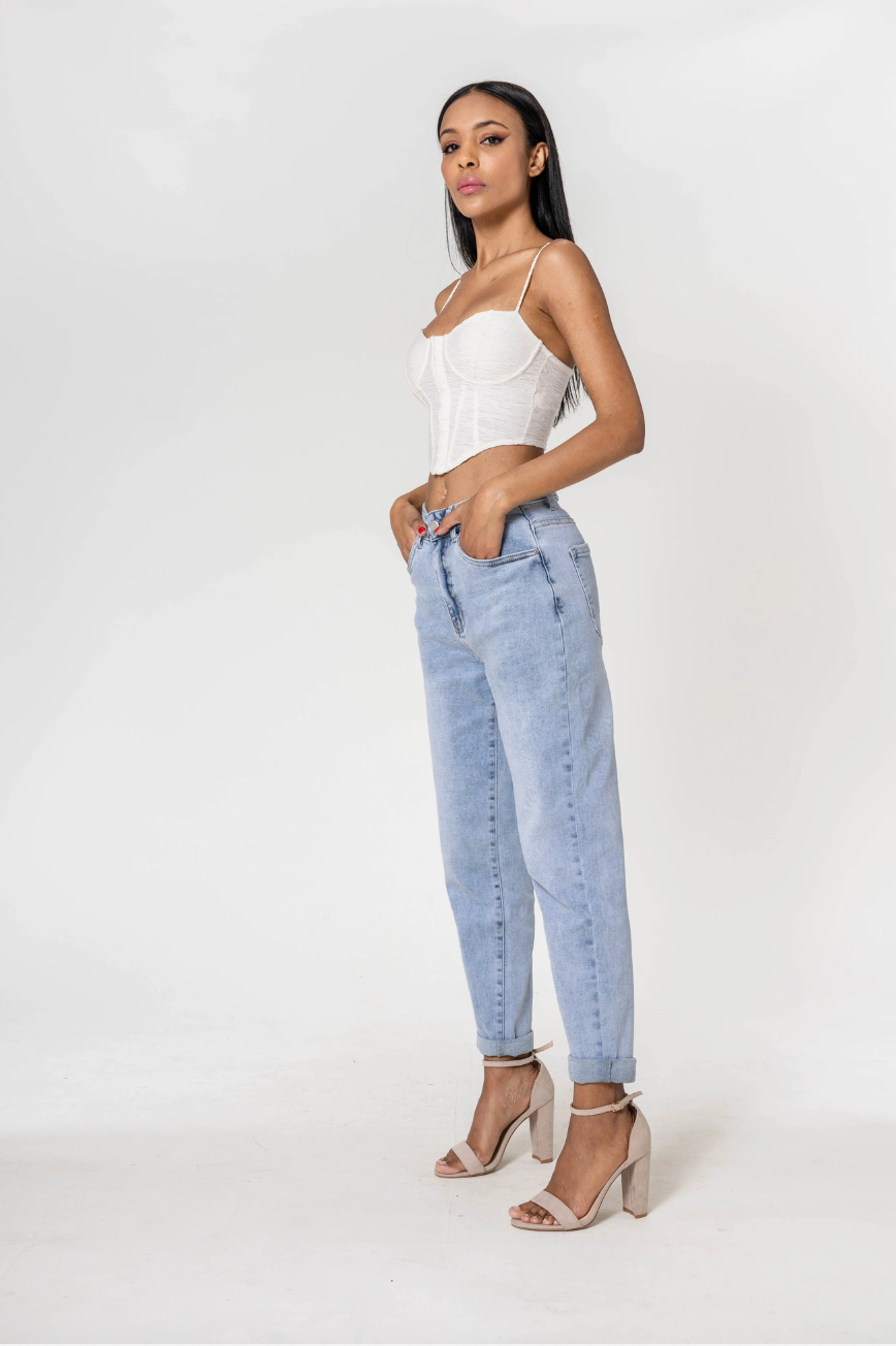 Annie Light Blue Boyfriend Jean