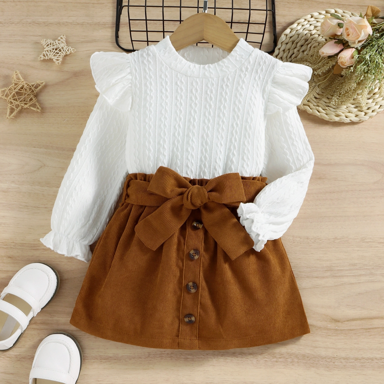 Maisey Two Piece Corduroy Skirt Set