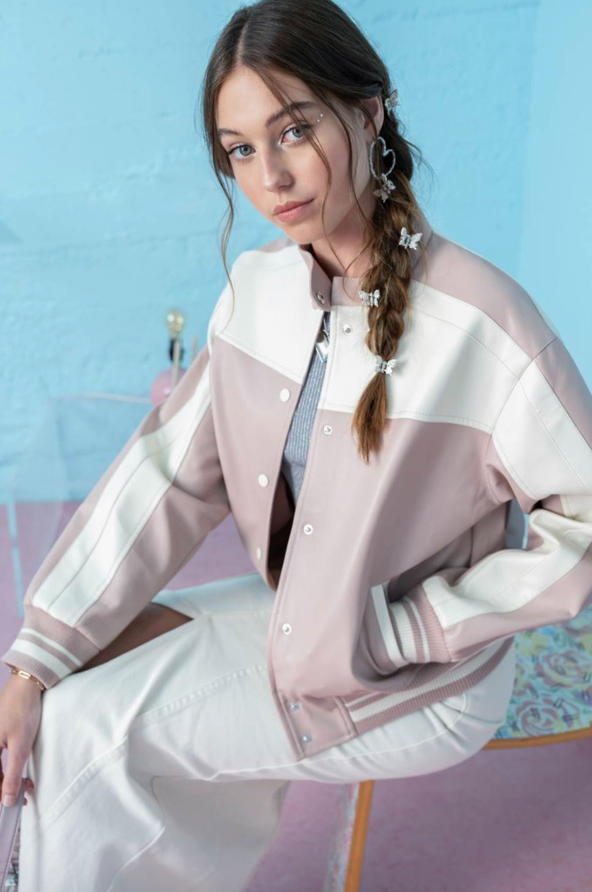 Darcy Colorblock Moto Jacket