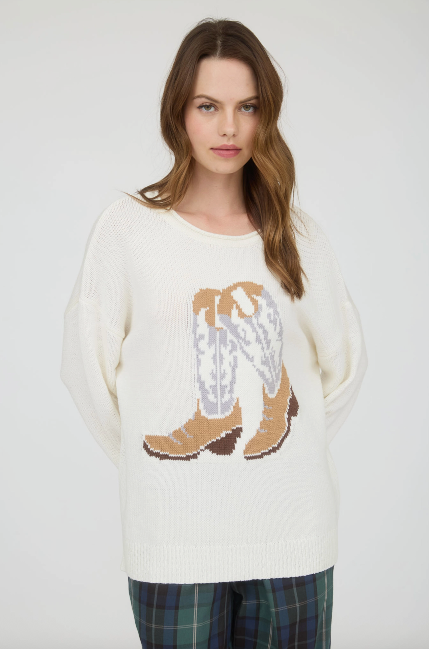 Angelica Westen Boot Knit Sweater