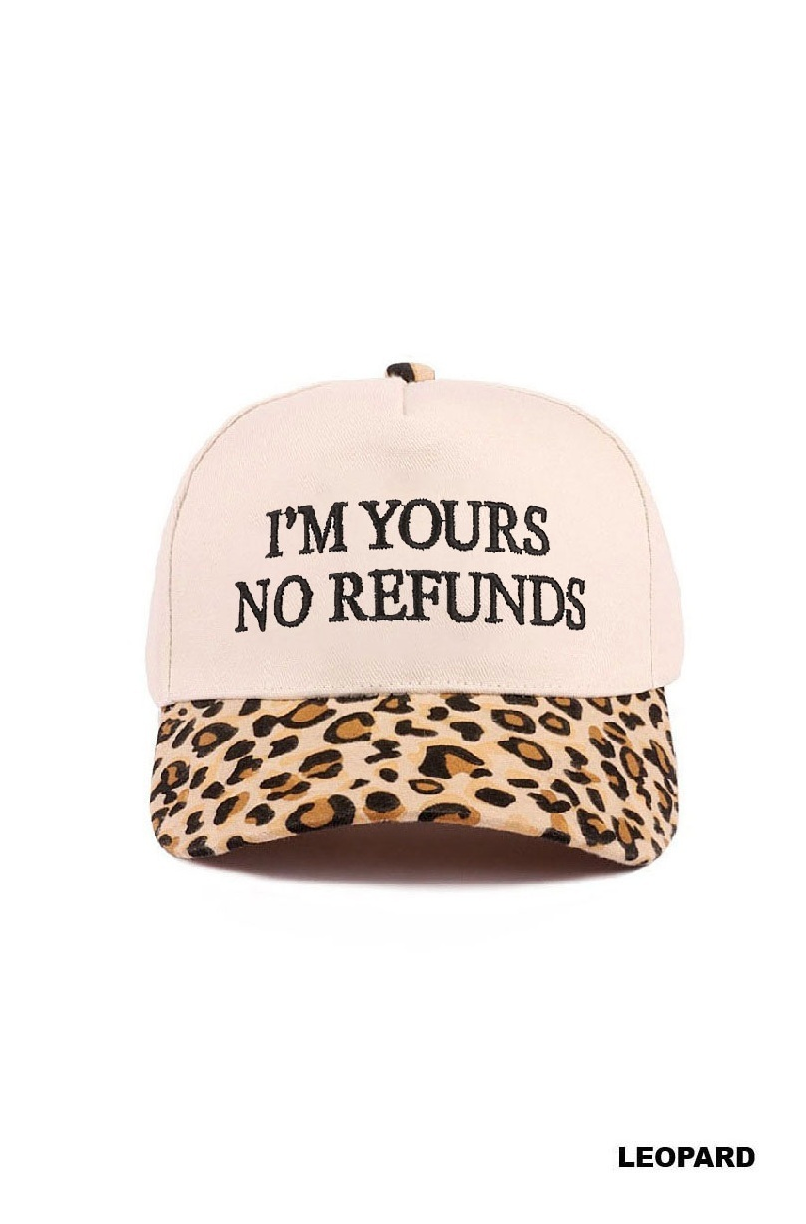 Baseball Cap- I'm Yours- Leopard