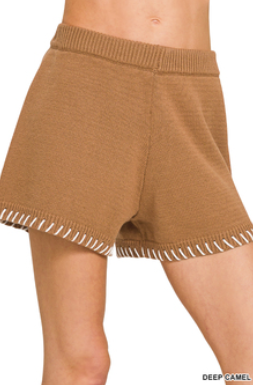 Anna Stitched Detail Sweater Short