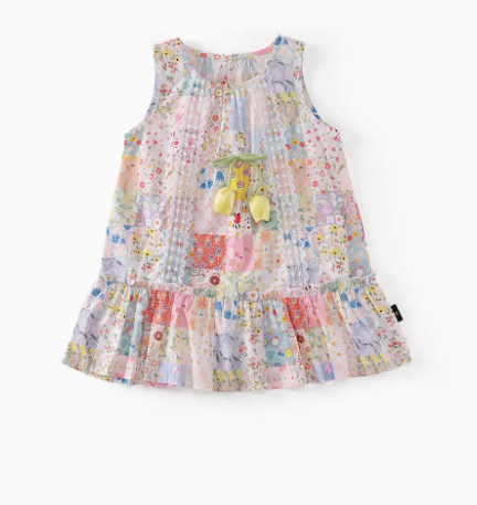 Esther Summer Floral Patchwork Dress