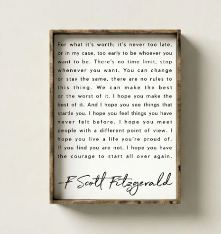 F Scott Fitzgerald - WR
