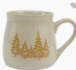 Pine Trees White Mug