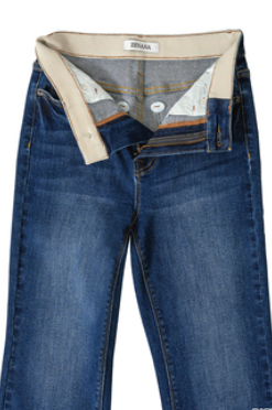 Tummy Control Elastic Waist Flare Jeans