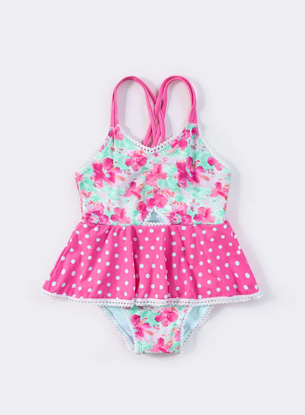 Kids-Blossom Breeze One-Piece Swimsuit