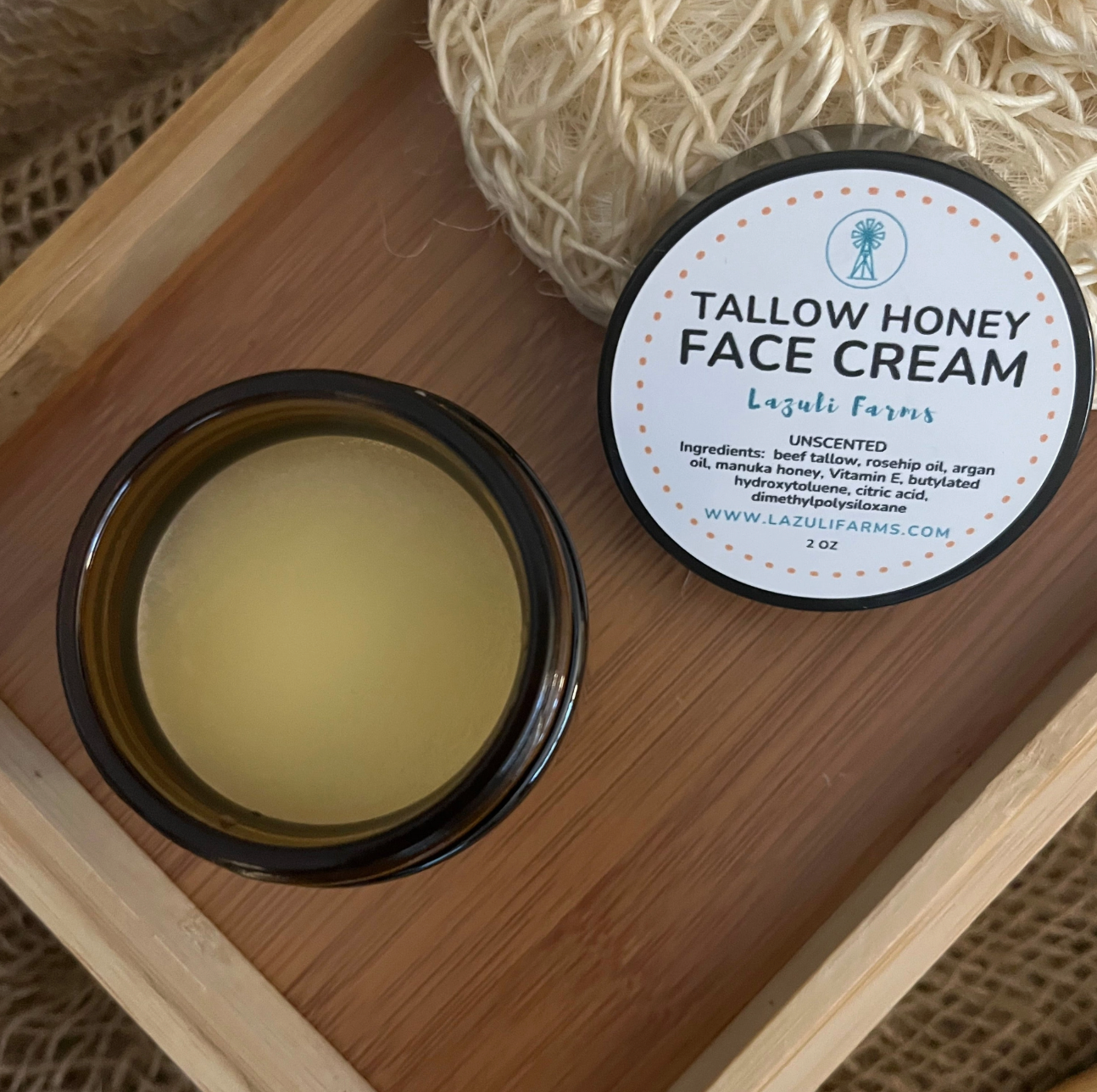 Tallow Honey Face Cream - Unscented