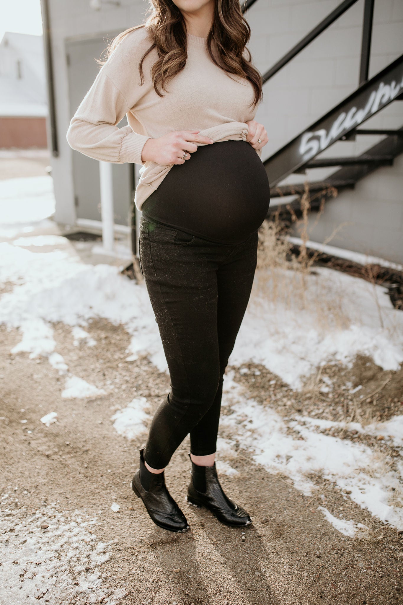 Black Maternity Jeans