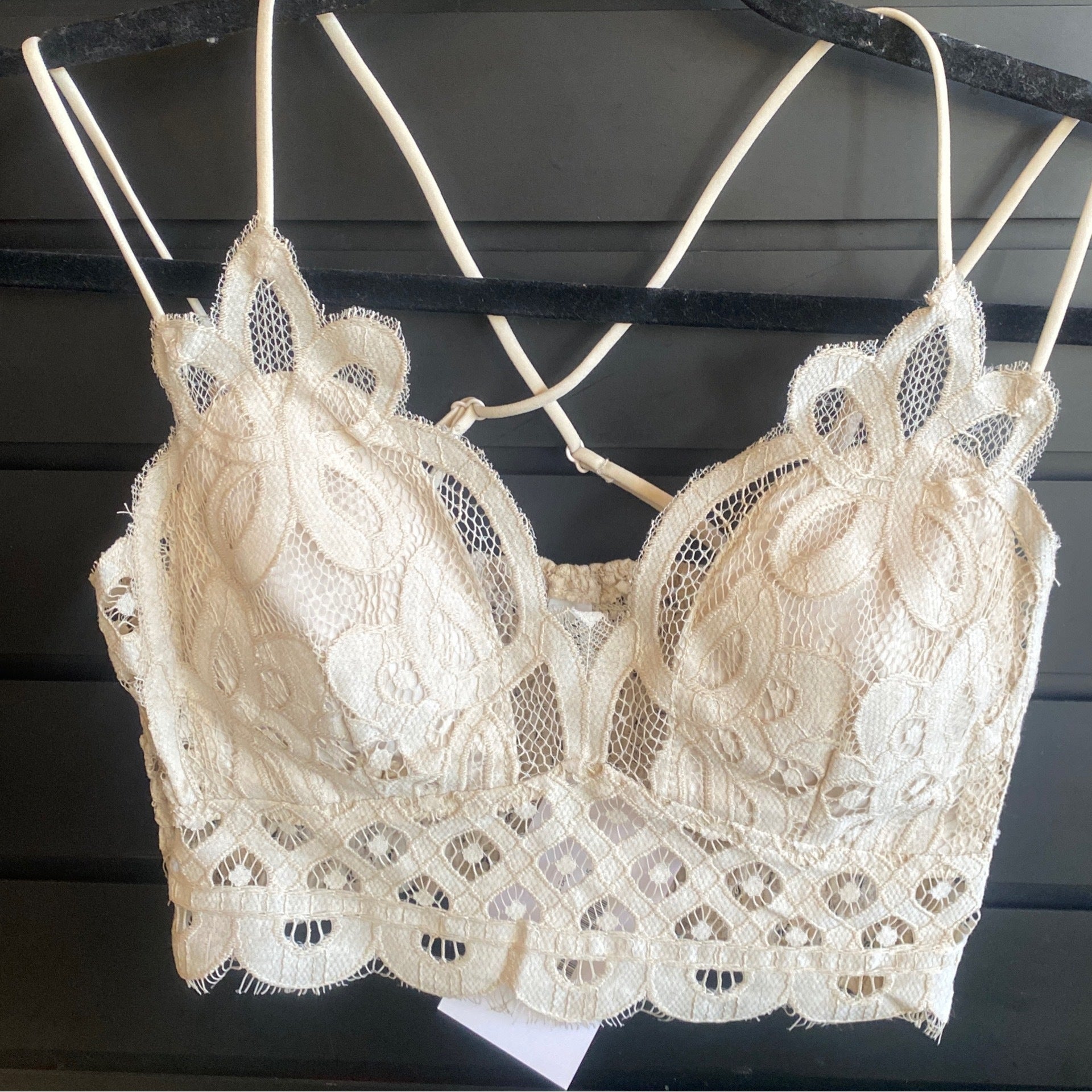 Zenana Lace Bralette - Sand Beige