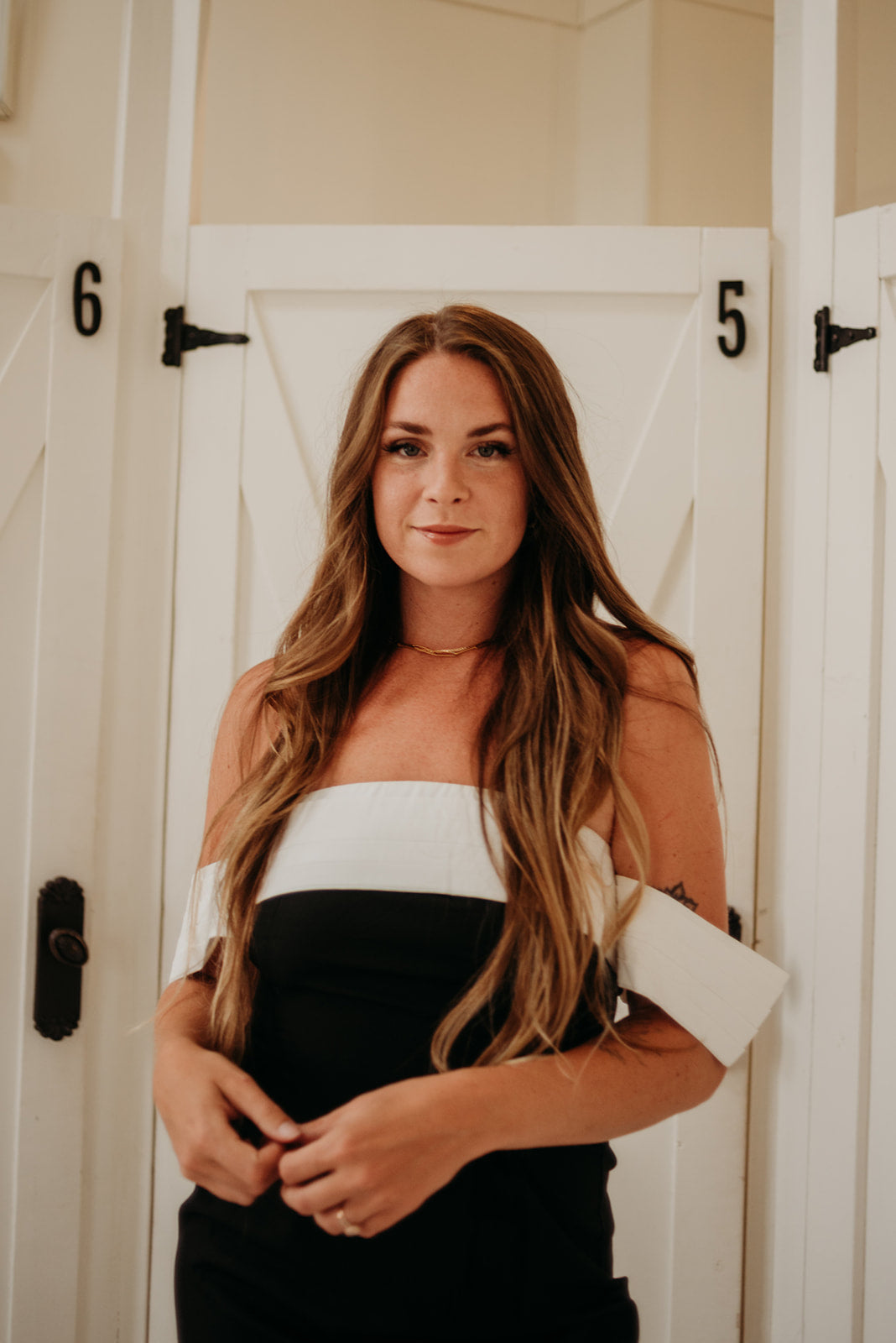 Hepburn Off Shoulder Mini Dress
