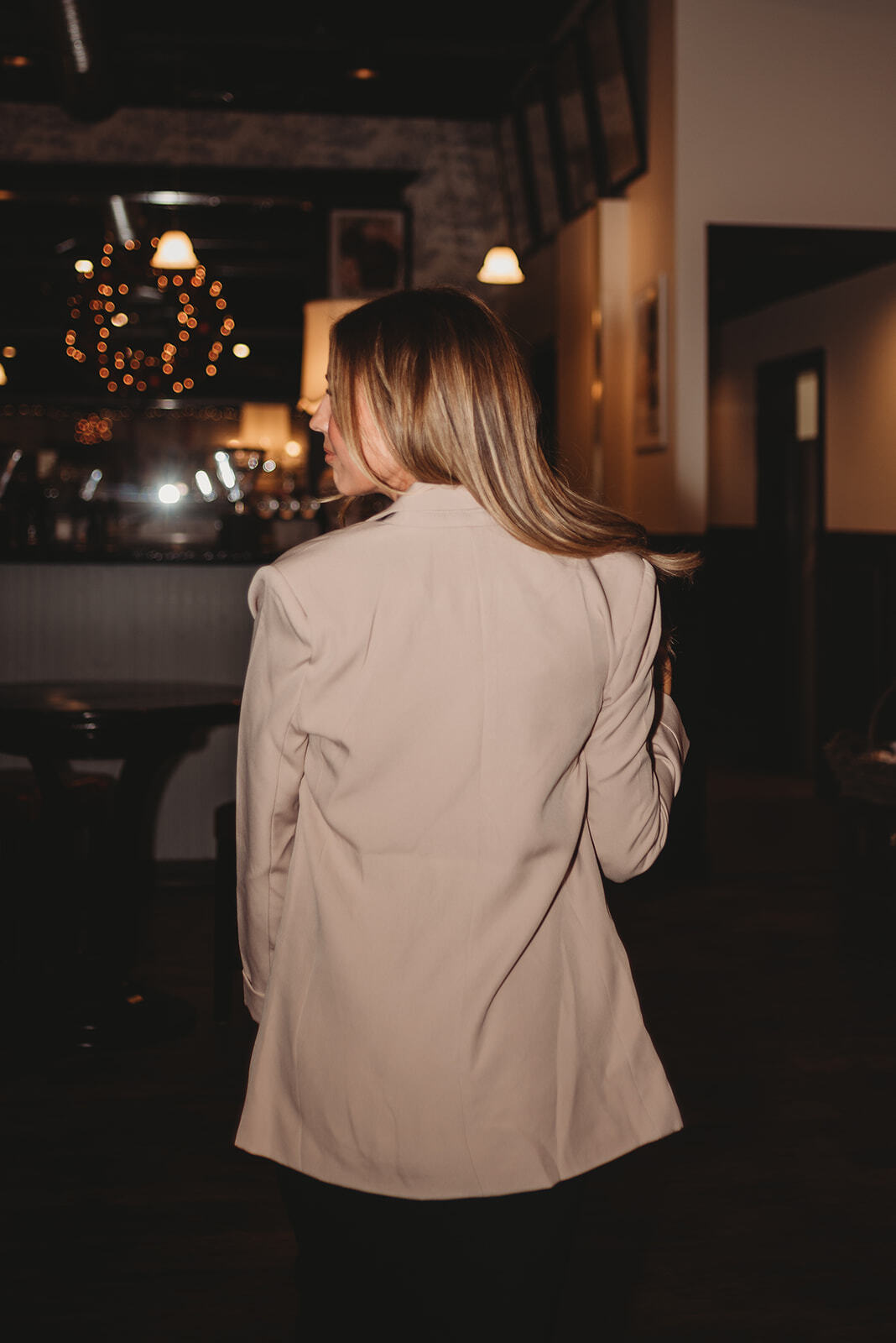 Bella Long Sleeve Blazer- Mocha
