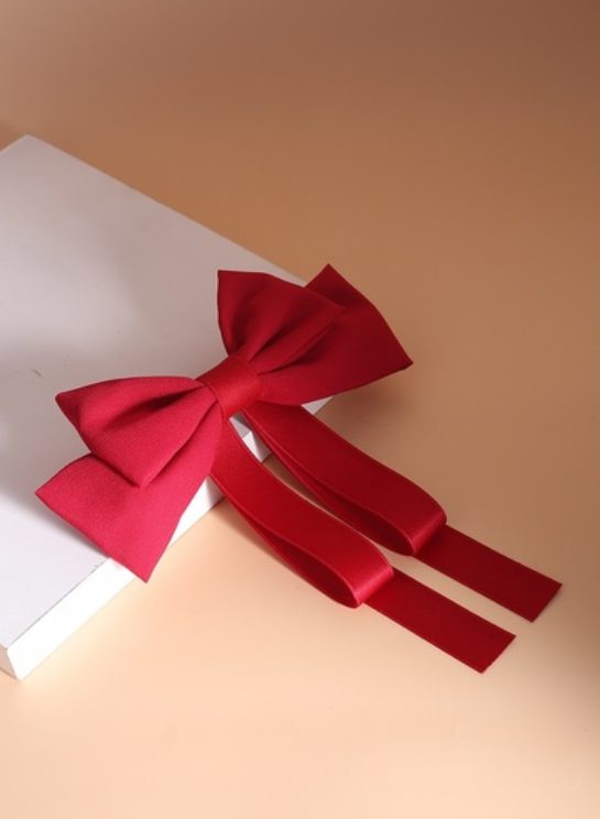 Silk Ribbon Barrettes (available in multiple colors)