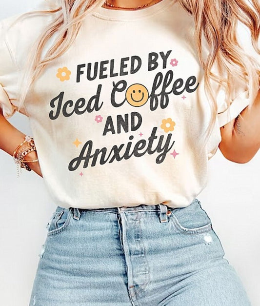 Graphic Tee Fueled by Iced Coffee