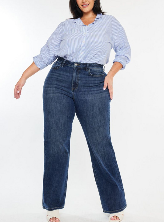 KanCan Amber High Rise Wide Leg - Plus