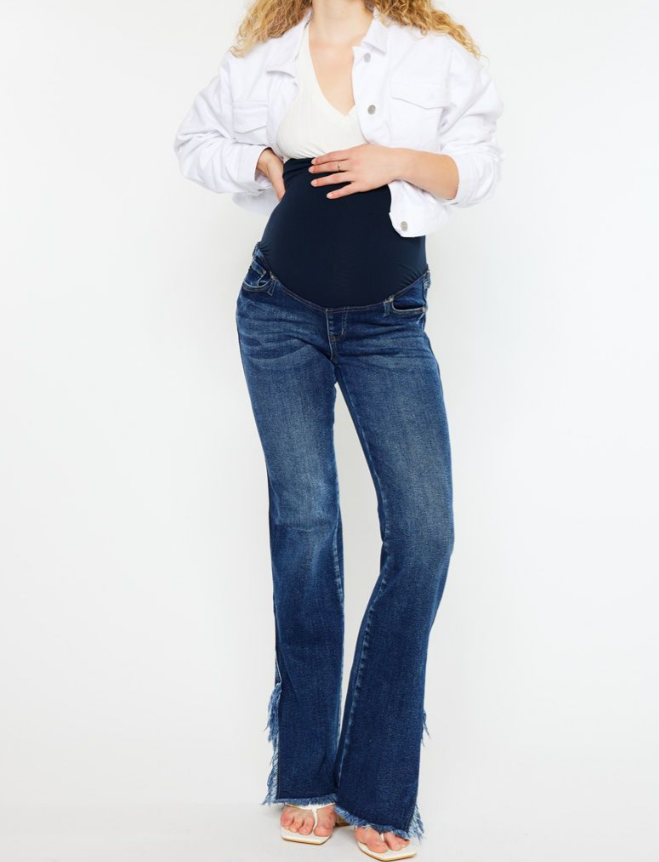 KanCan Bridgett Fray Hem Bootcut - Maternity