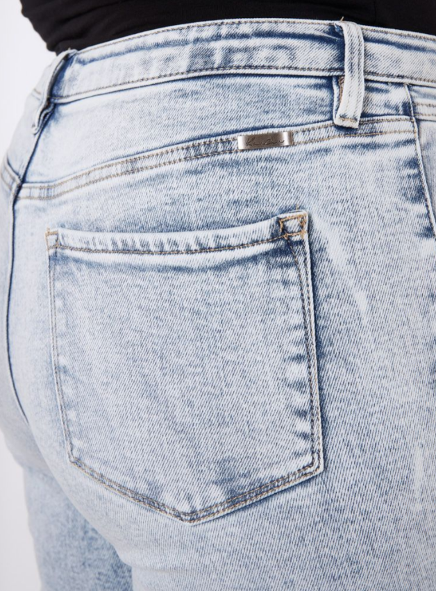 KanCan Anna High Rise Acid Wash Flare - Plus