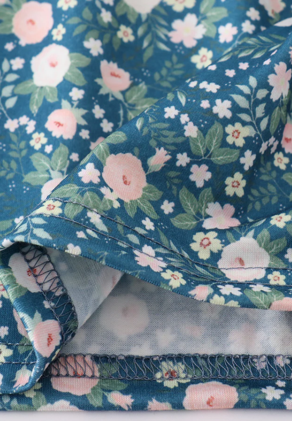 Green Floral Bunny Dress