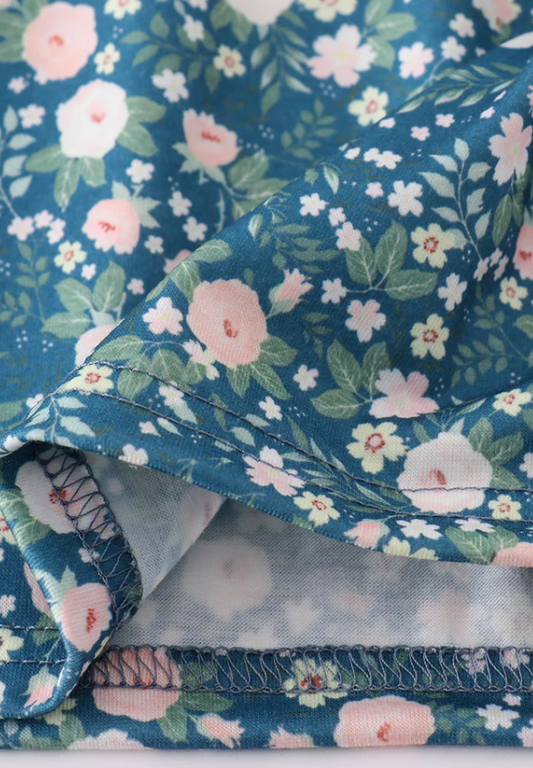 Green Floral Bunny Dress