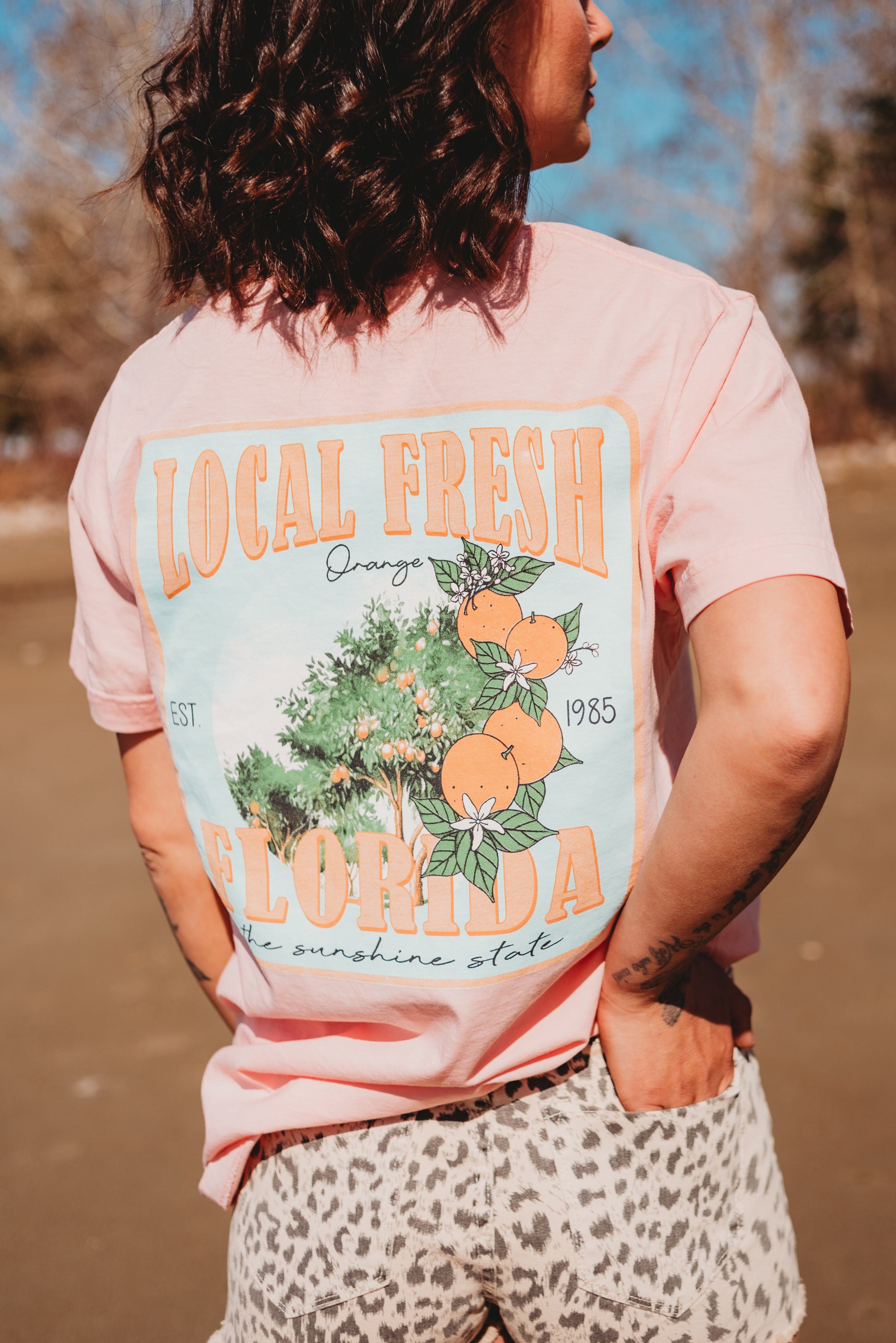 Graphic Tee - Orange Blossom