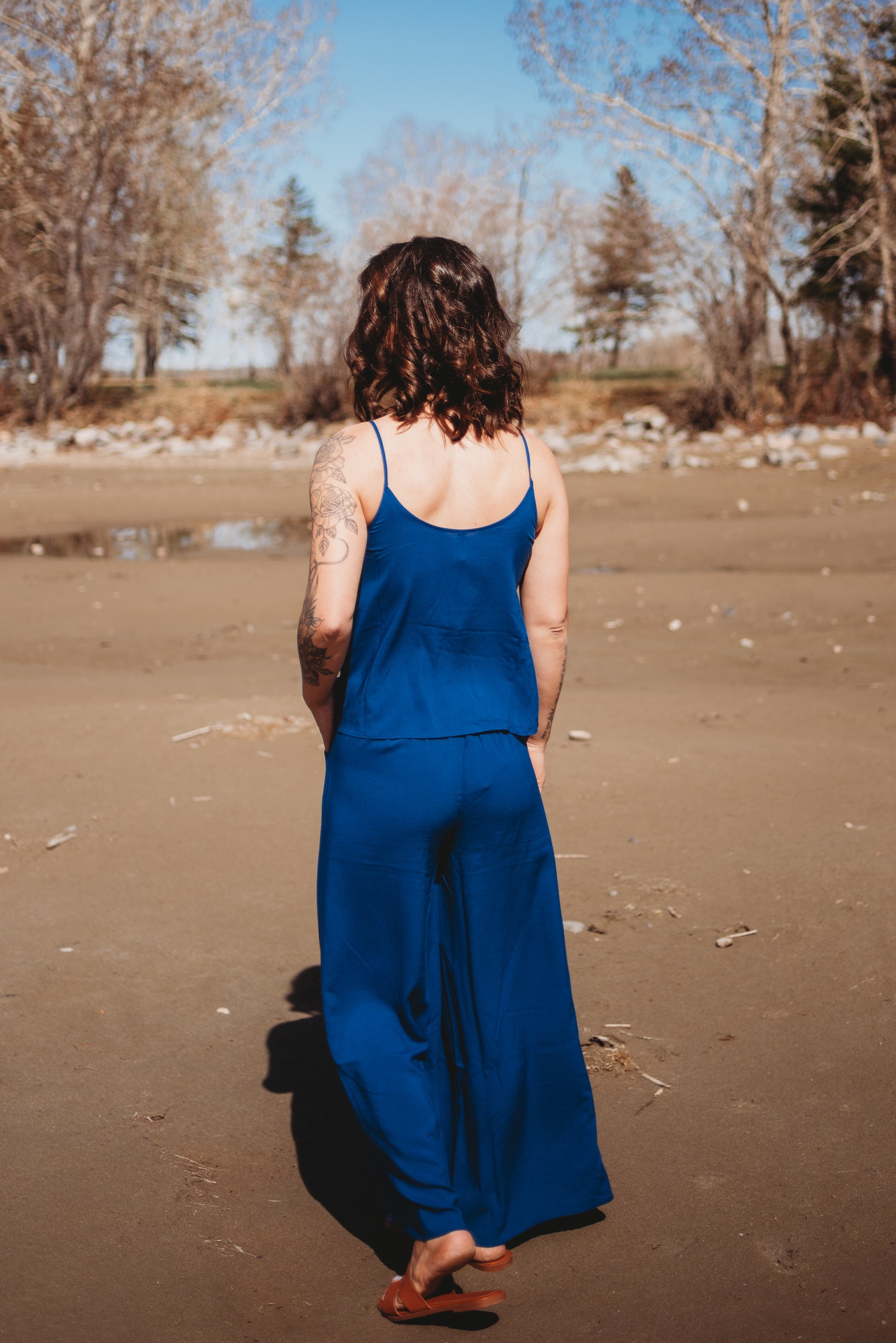 Jody Relaxed Wide Leg - LT Navy