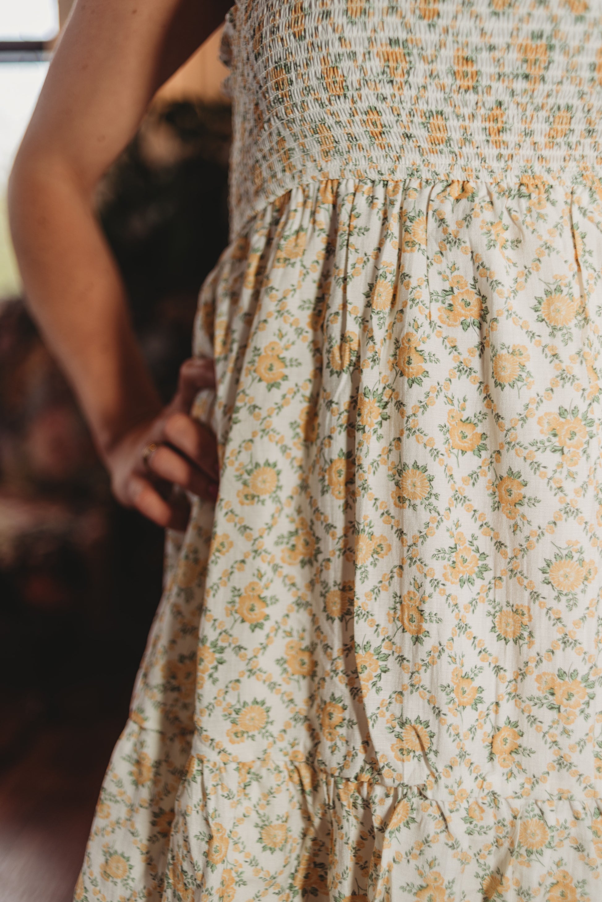 Ember Floral Trellis Mini Dress
