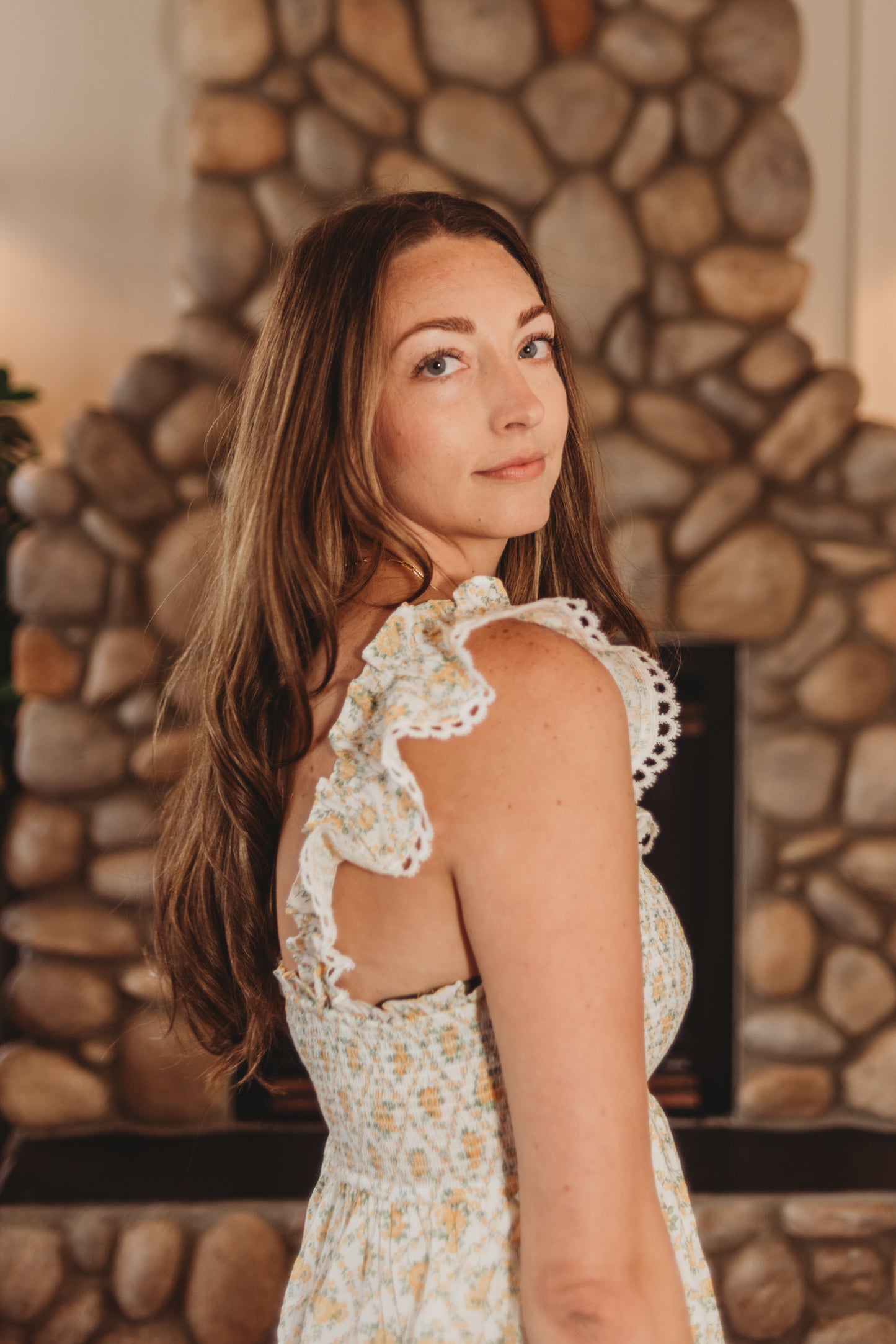 Ember Floral Trellis Mini Dress