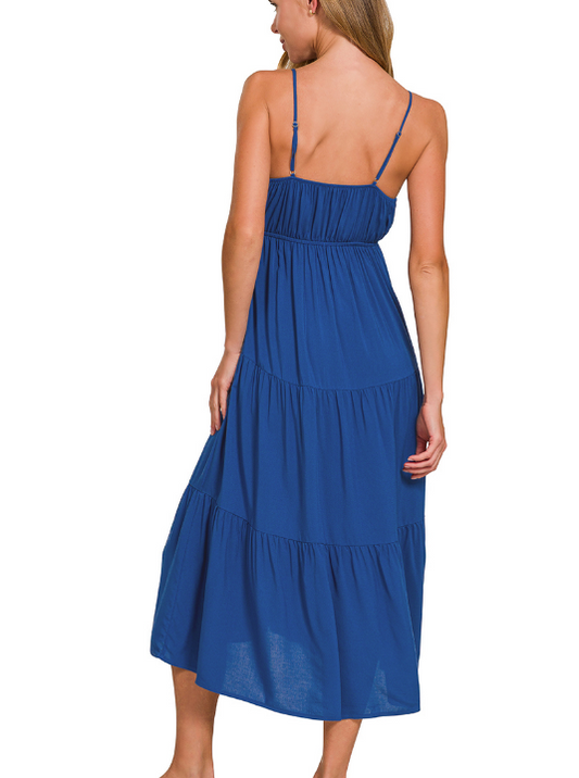 Melanie Sweetheart Dress- Navy