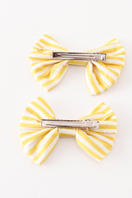 Kids - Gold Piggie Hair Bow